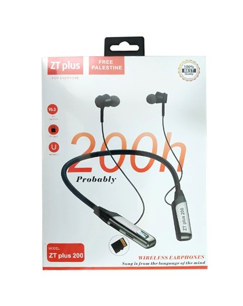 ZT Plus 200 Hours Wireless Headset Neckband