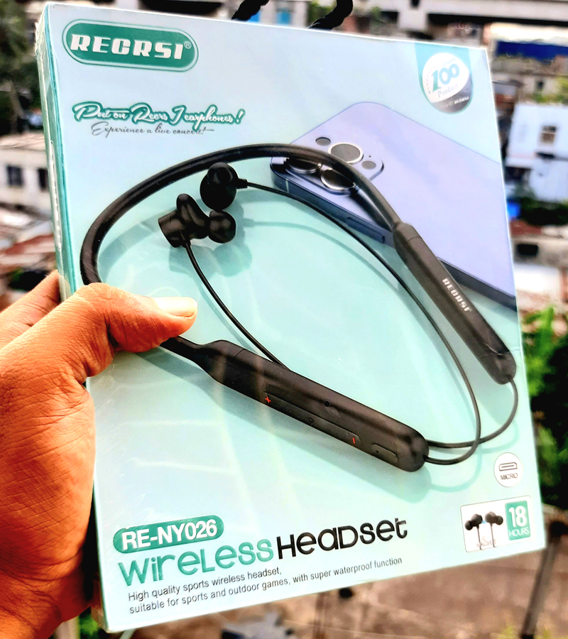 RECRSI RE-NY026 Waterproof Wireless Bluetooth Neckband