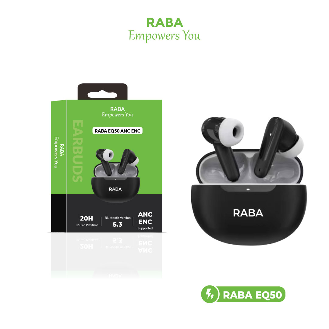 RABA EQ50 ANC & ENC Wireless Earbuds