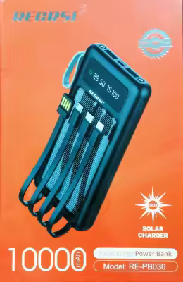 RECRSI RE-PB030 Solar Energy 10000 mAh Power Bank
