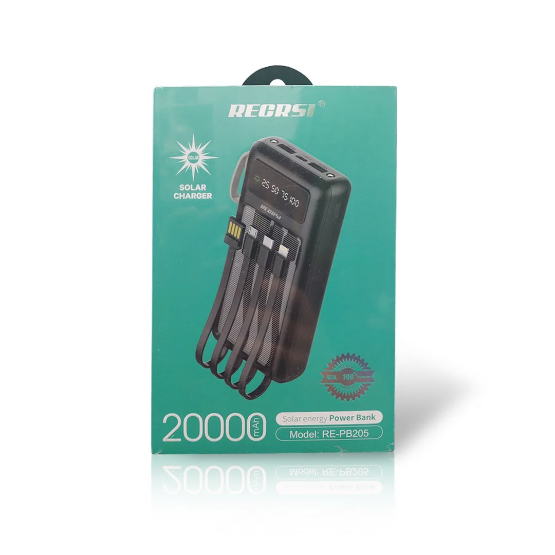 RECRSI RE-PB205 Solar Energy 20000mAh Power Bank