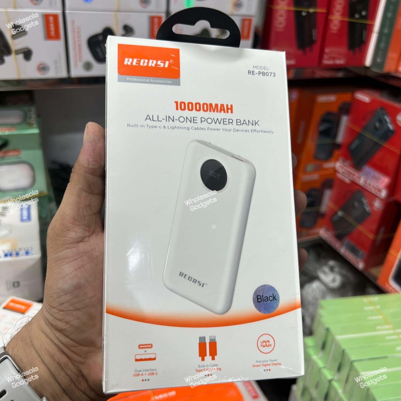 RECRSI RE-PB073 20000mAh portable power bank with fast charging support