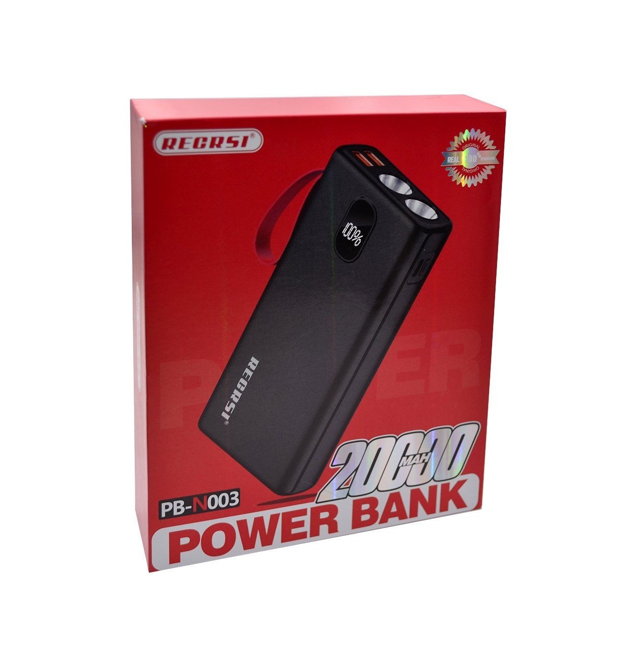 RECRSI PB-N003 LED display 20,000mAh Power bank