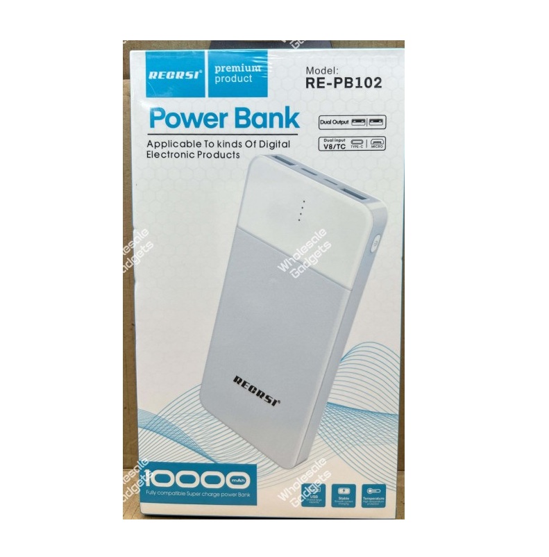 Recrsi RE-PB102 Fast Charging 10000mAh Power Bank