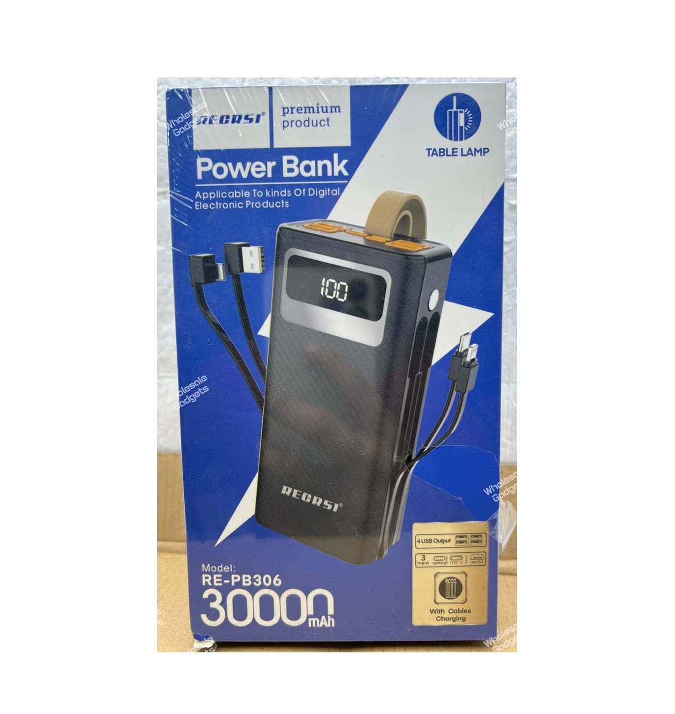 Recrsi RE-PB306 30000mAh lithium battery power bank