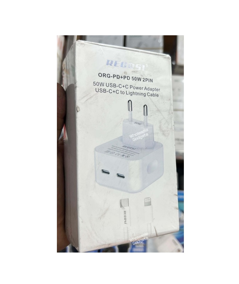 RECRSI ORG-PD+PD & Duo Power Adapter 50W 2PIN POWER ADAPTER